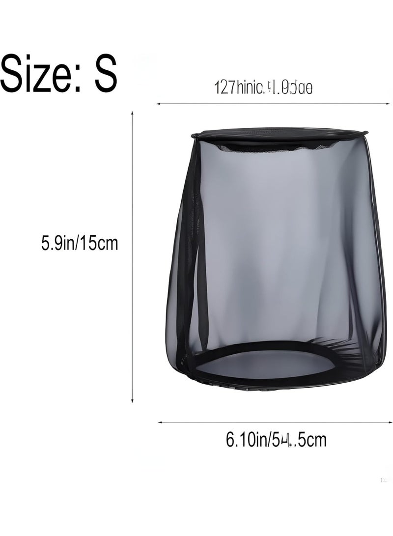 Air Filter Cover for Car Cold Air Intake Filter Cover Wrap Dustproof, Air Intake Filter Sock Cover for Harley Touring, Universal for High Flow Air Intake Filters (S) - Image 2